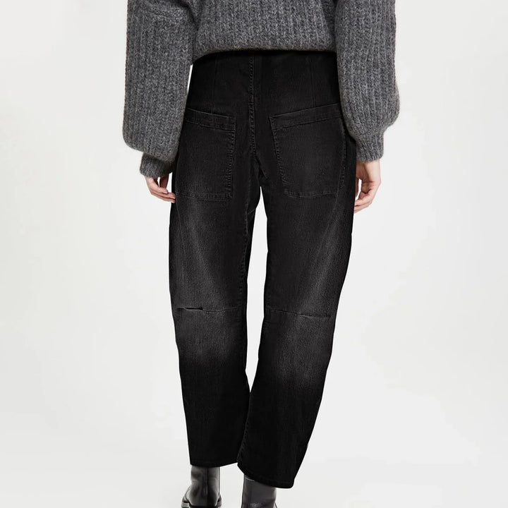 Muse & Valeur | Structured Barrel Jeans for Women in Denim