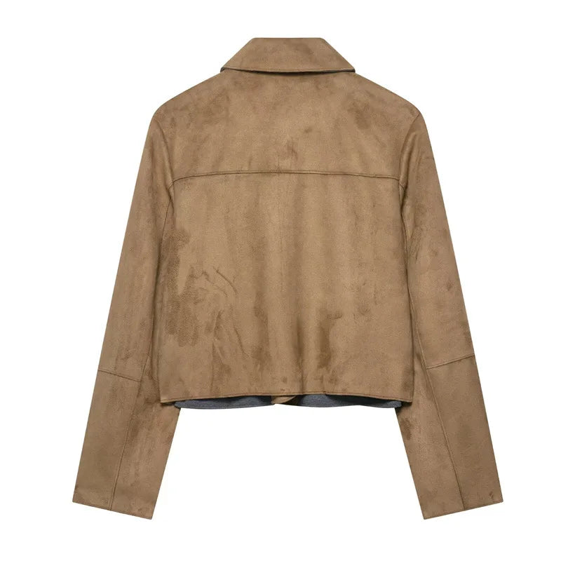 Muse and Valeur | Suede Cropped Jacket
