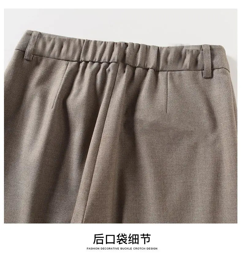 Muse & Valeur | High-Waist Trousers for Women in Elegant Fabric
