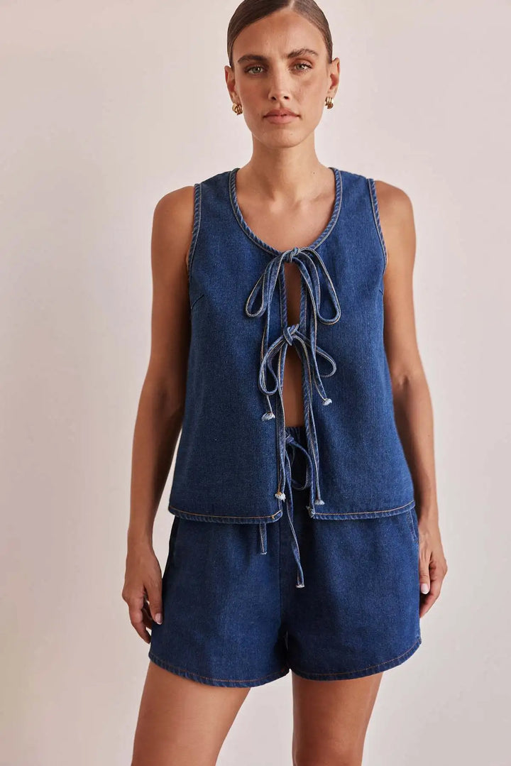Muse and Valeur | Denim Tie Set