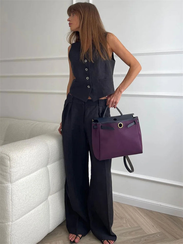 Muse and Valeur | Linen Trouser Set