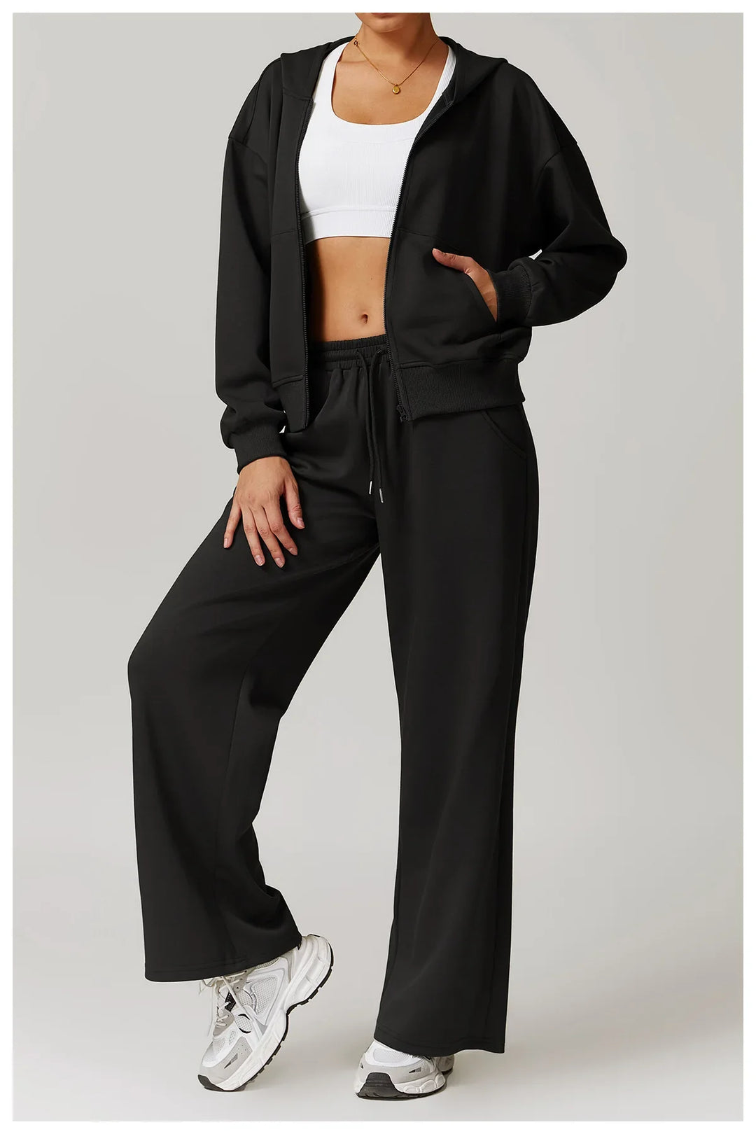 Muse & Valeur | High Rise Pant for Women in Black