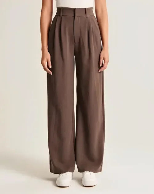 Muse & Valeur | Tailored Wide-Leg Trousers for Women in Classic Black
