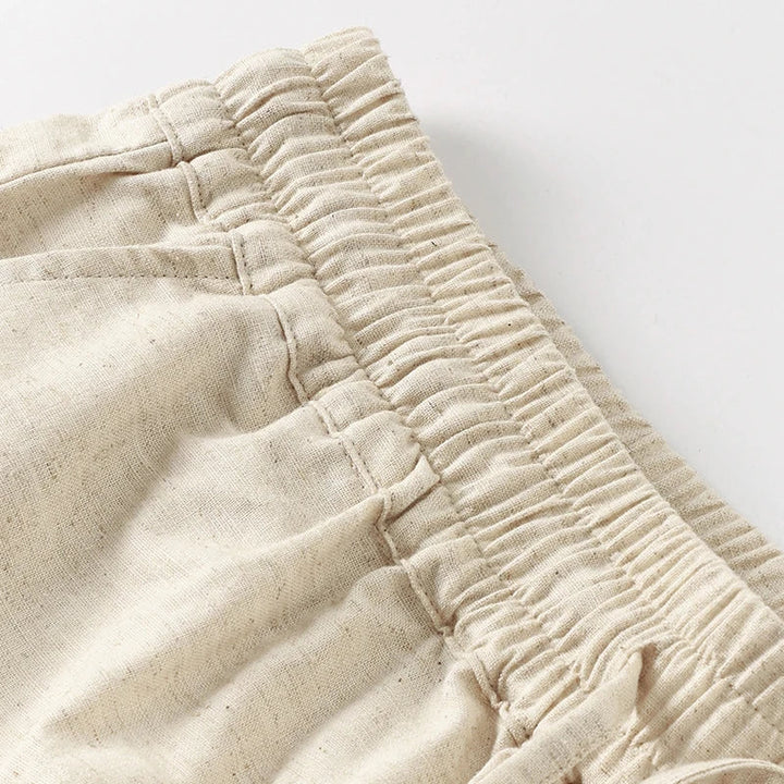 Muse & Valeur | Linen Lounge Pant for Women in Relaxed Fit, Natural Color