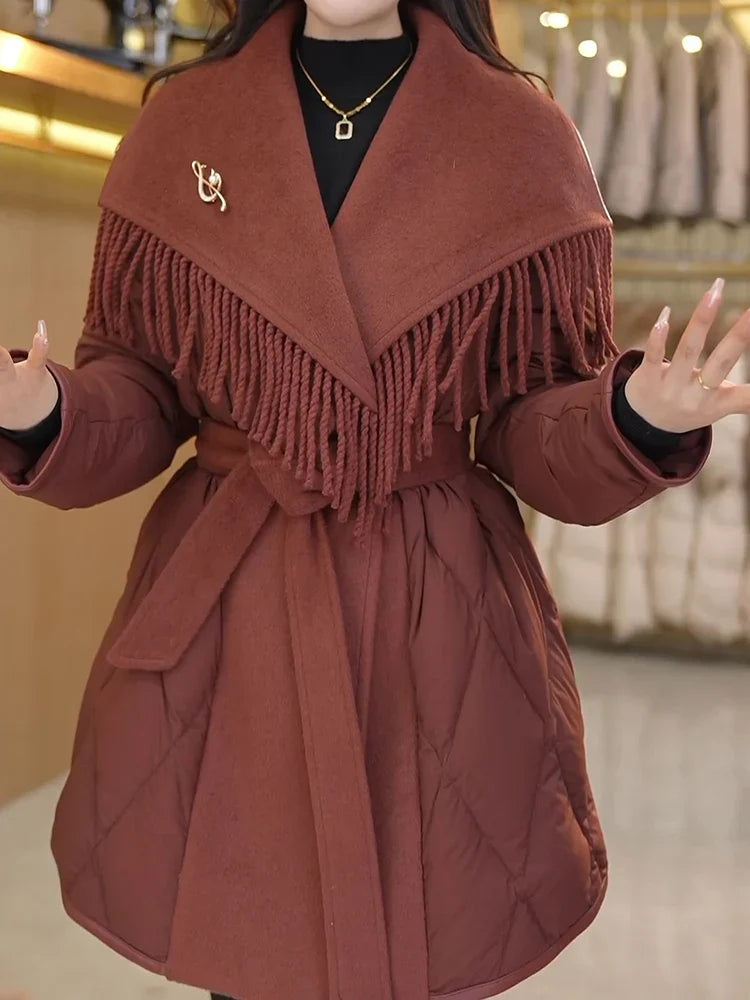 Muse and Valeur | Fringe Down Coat