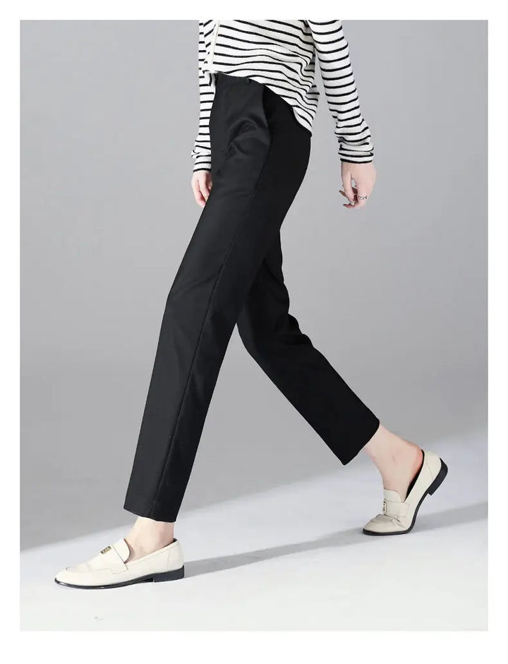 Muse & Valeur | High-Waist Trousers for Women in Elegant Fabric