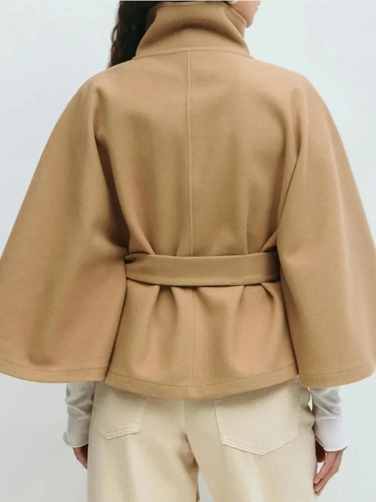 Muse and Valeur | Wool-Blend Cape Coat