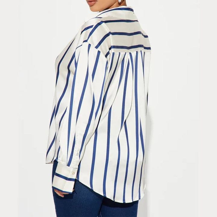 Muse and Valeur | Satin Stripe Shirt