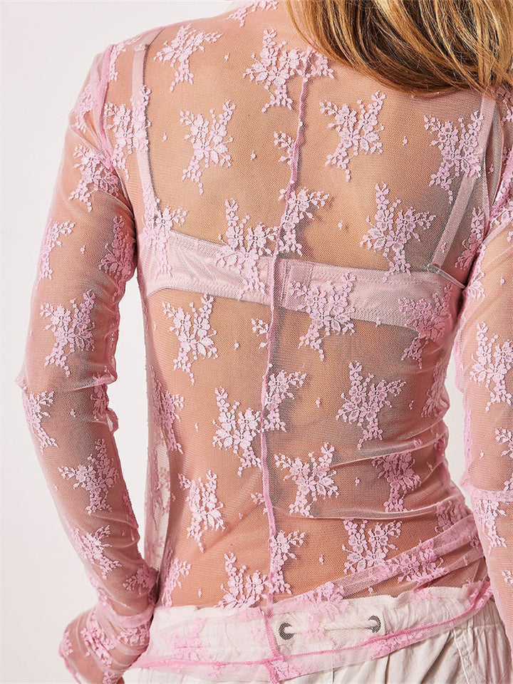 Muse and Valeur | Lace Transparent Top
