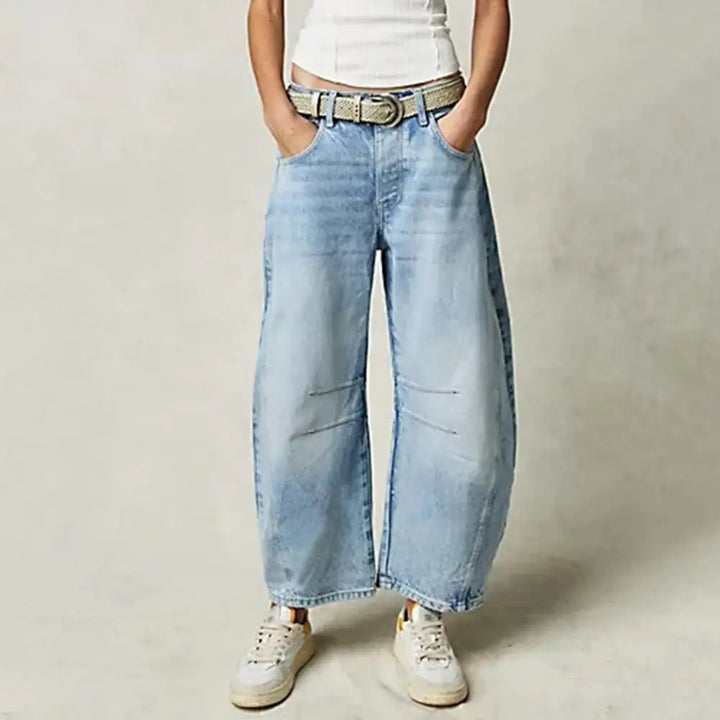 Muse & Valeur | Barrel-Leg Denim Jeans for Women