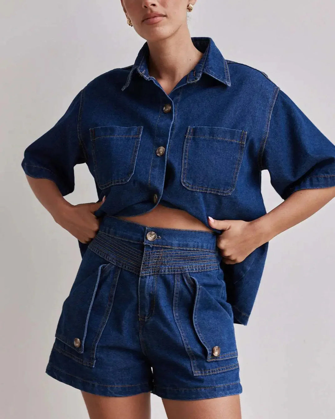 Muse and Valeur | Denim Set - 100% Cotton