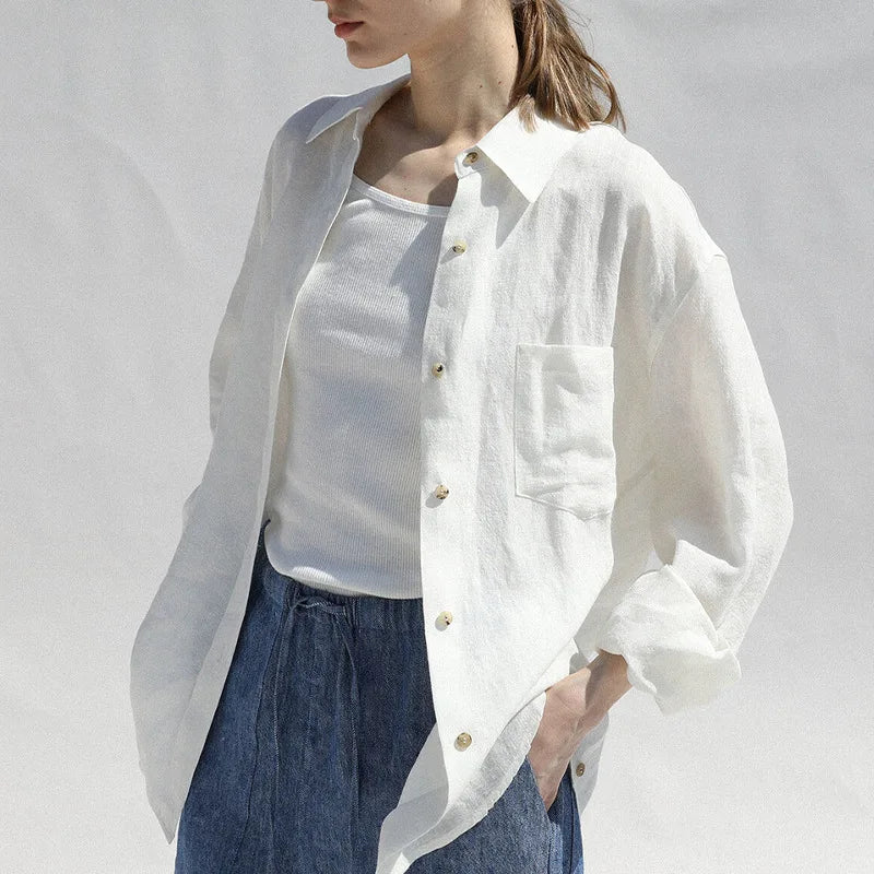 Muse and Valeur | Oversized Linen Blouse