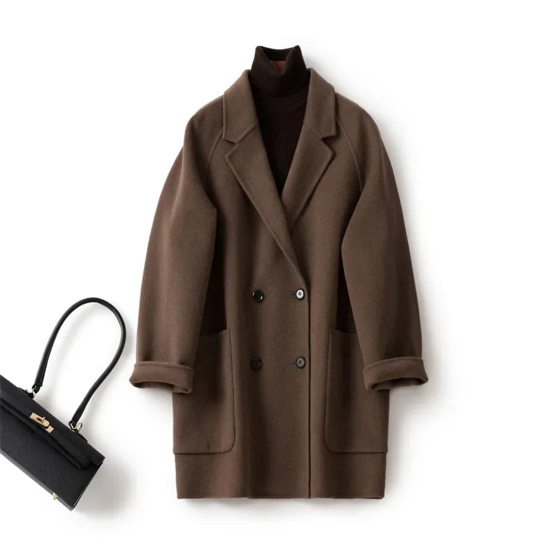 Muse and Valeur | Wool Herringbone Coat