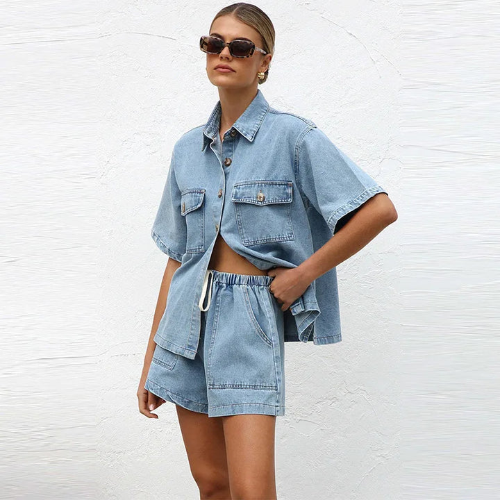 Muse and Valeur | Denim 2-Piece Set