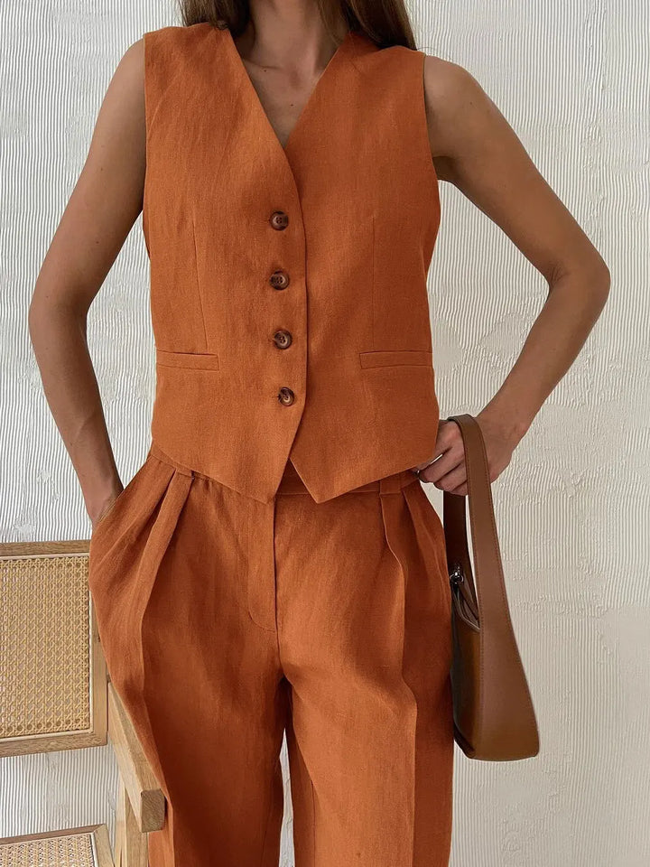 Muse and Valeur | Linen Trouser Set