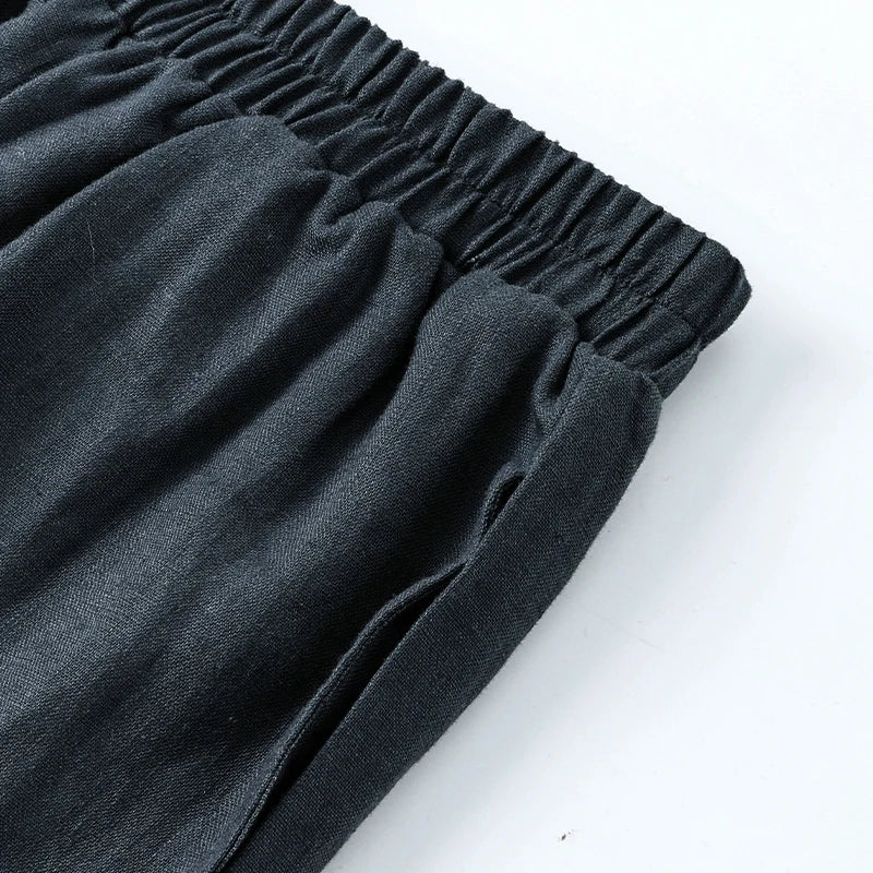 Muse & Valeur | Wide Leg Linen Pant for Women in Natural Color
