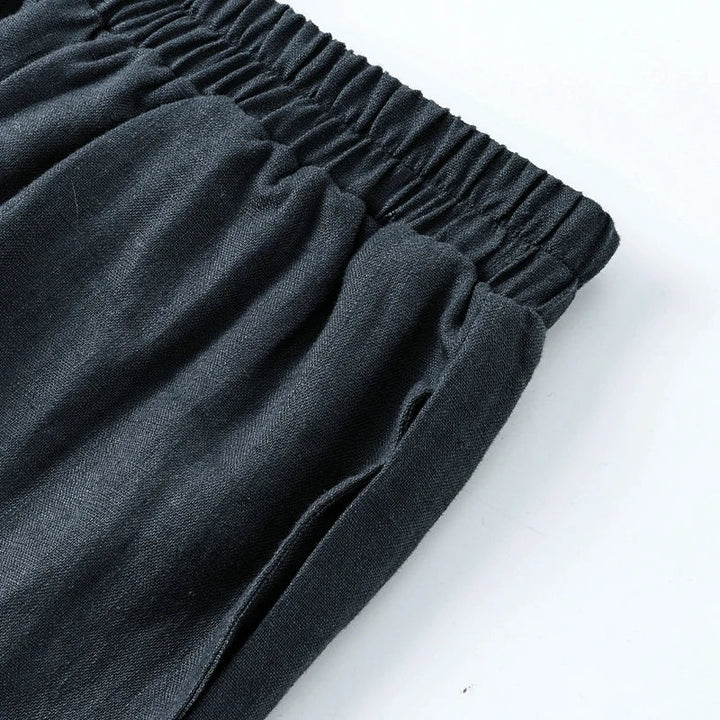 Muse & Valeur | Wide Leg Linen Pant for Women in Natural Color