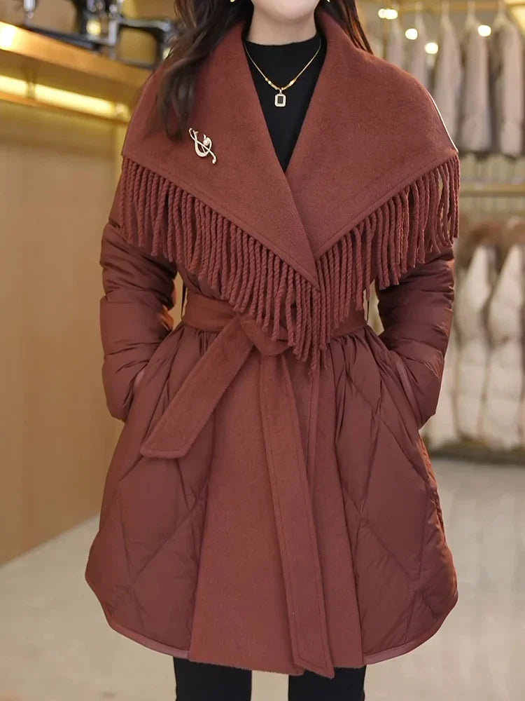 Muse and Valeur | Fringe Down Coat