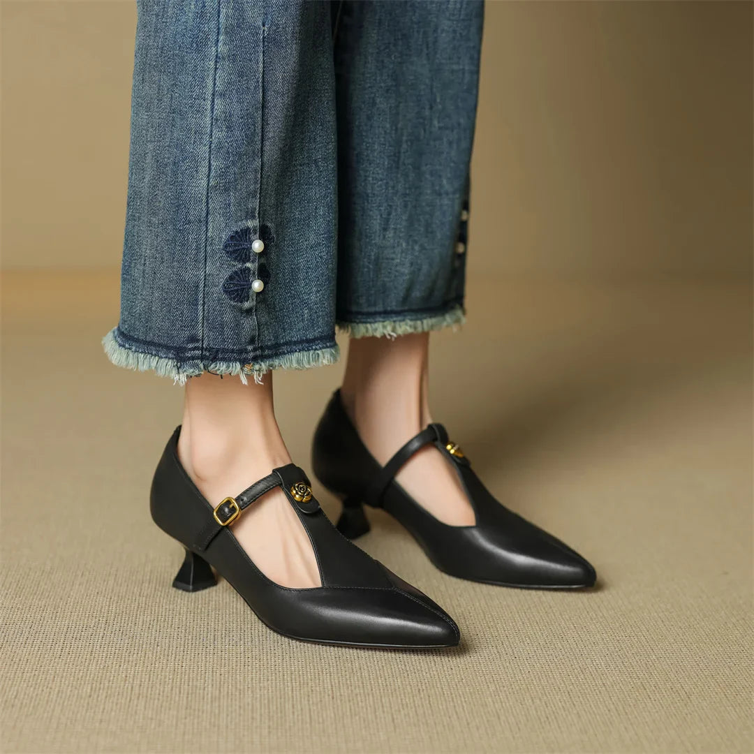 Muse & Valeur | Genuine Leather Heels for Women