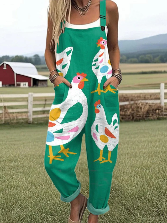 Muse & Valeur | Wide-Leg Jumpsuit for Women in Blossom Print