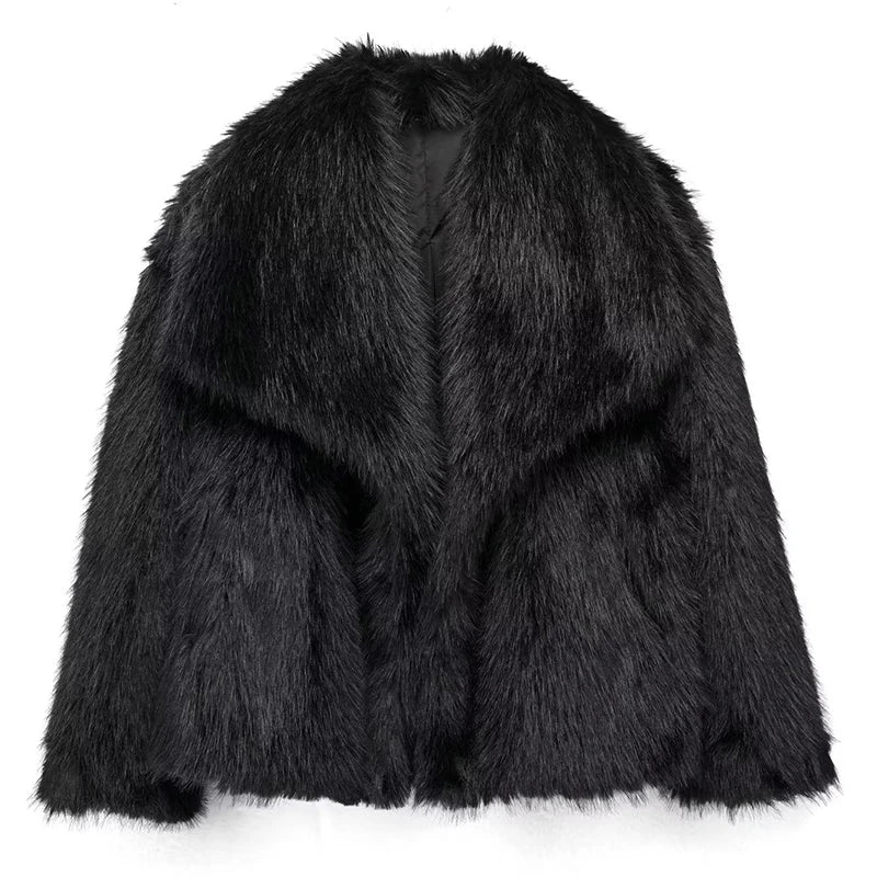 Muse and Valeur | Women’s Relaxed Fit Faux Fur Jacket