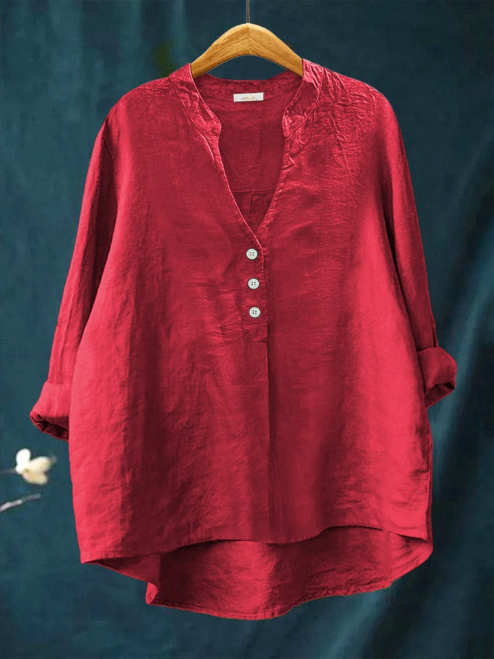 Muse & Valeur | Blouse for Women in Lightweight Fabric, Relaxed Fit, White