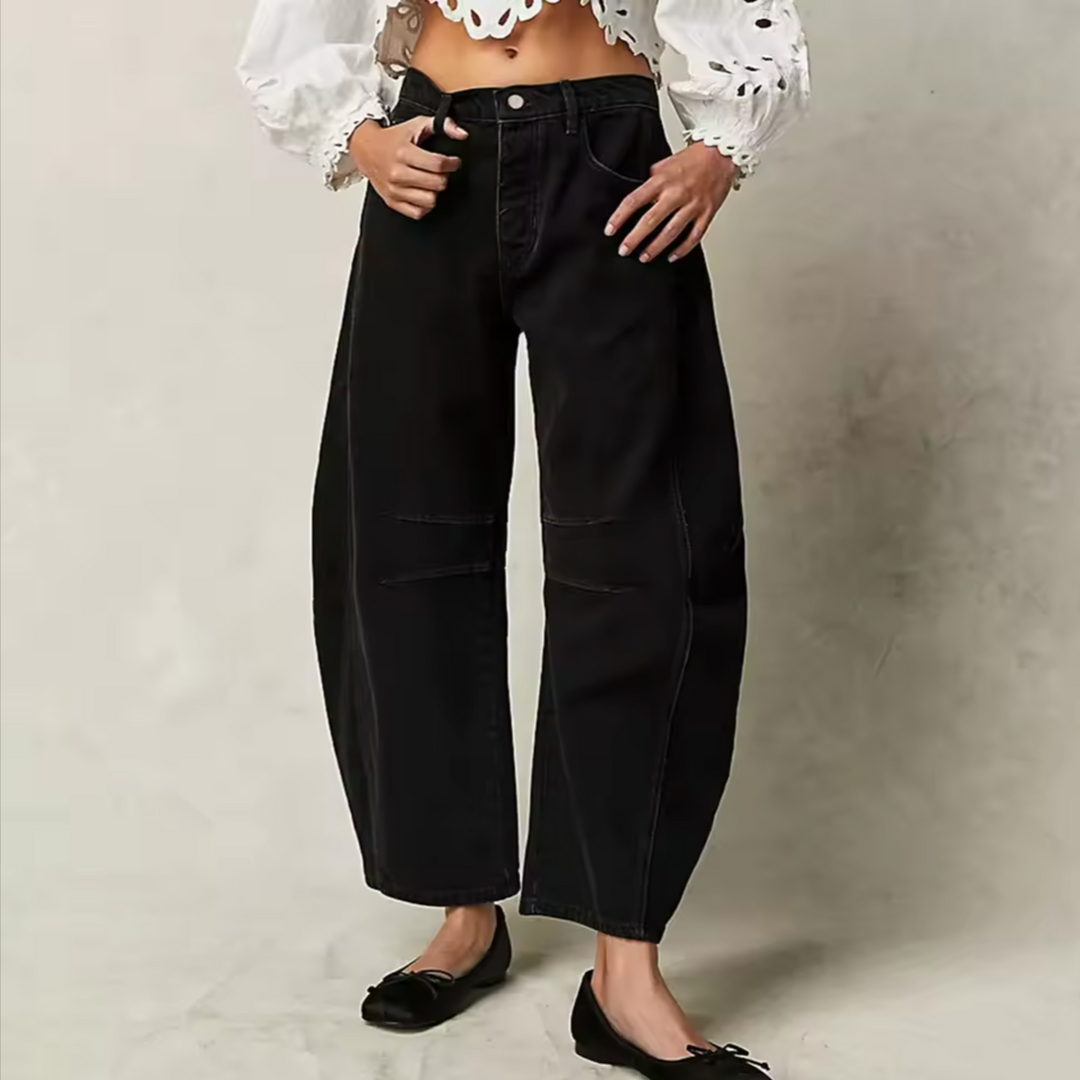 Muse & Valeur | Barrel-Leg Denim Jeans for Women