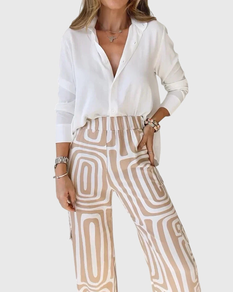 Muse and Valeur | Pants with Blouse and Belt