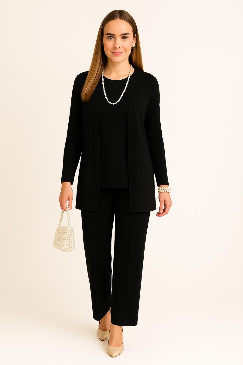 Muse and Valeur | Cardigan, Top and Trousers Set