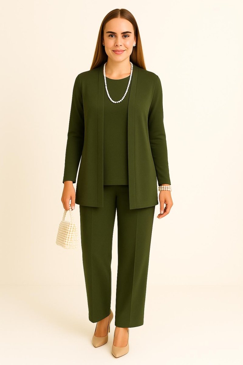Muse and Valeur | Cardigan, Top and Trousers Set