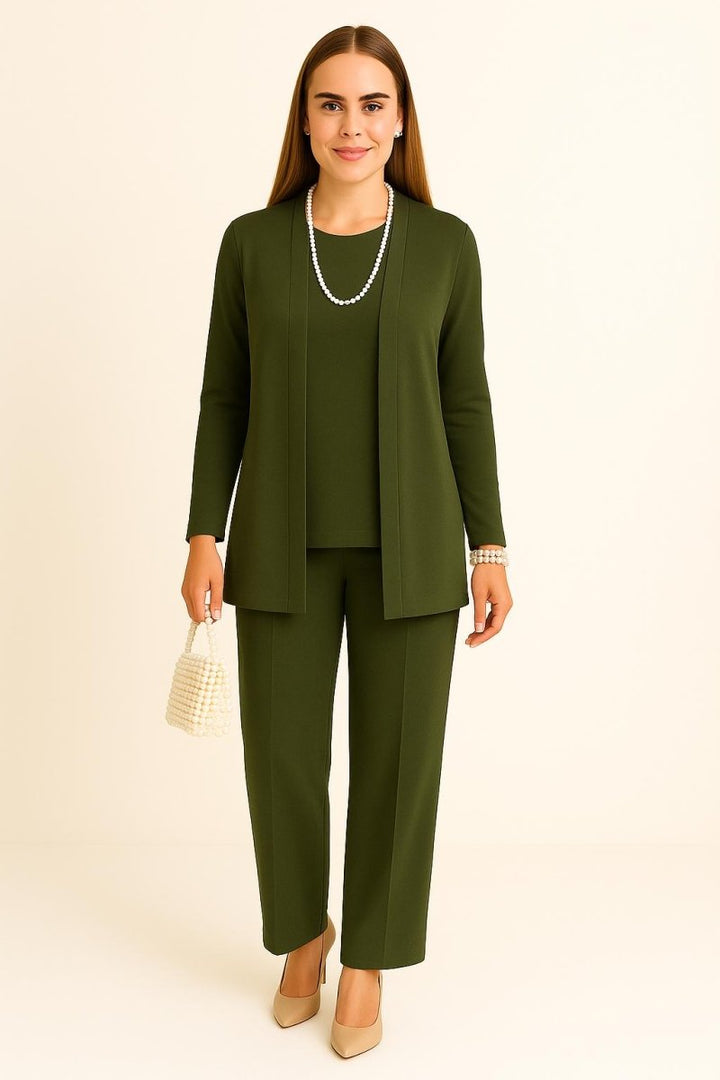 Muse and Valeur | Cardigan, Top and Trousers Set