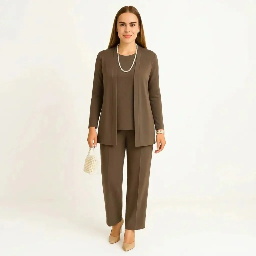 Muse and Valeur | Cardigan, Top and Trousers Set