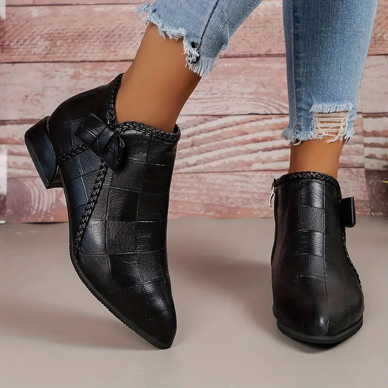 Muse & Valeur | Ankle High Heels for Women in Closed Toe Design