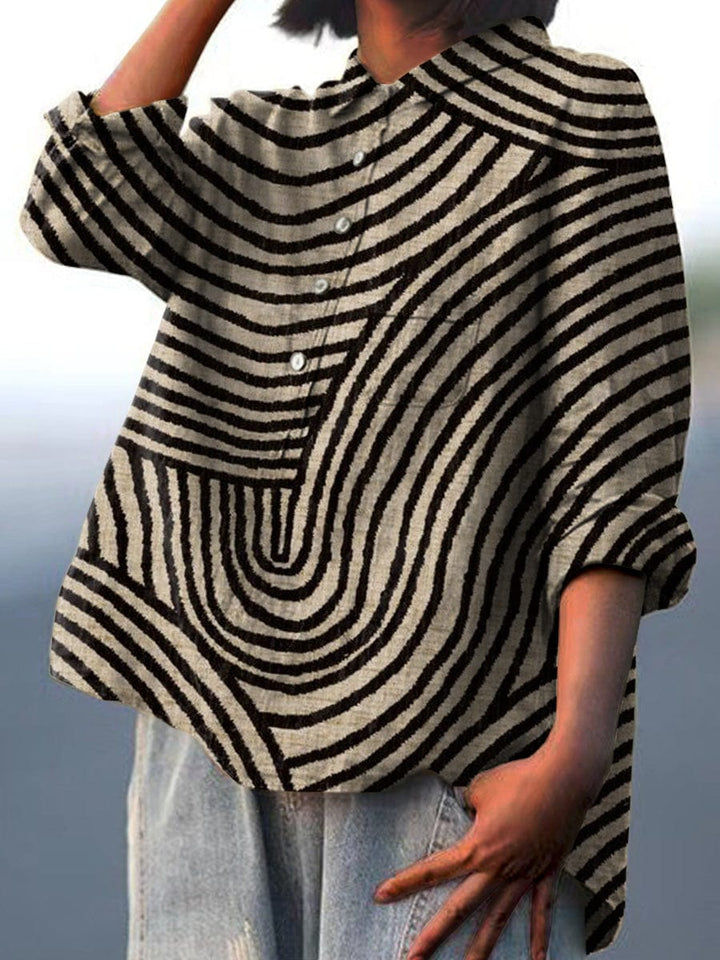 Muse & Valeur | Blouse for Women in Lightweight Fabric, Relaxed Fit, White