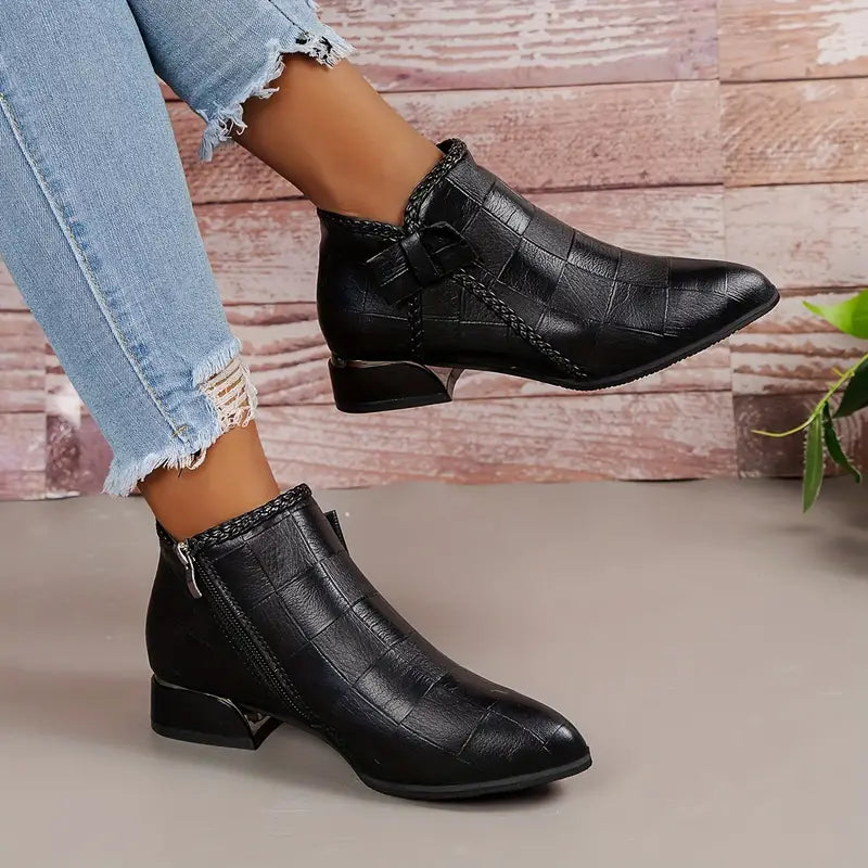 Muse & Valeur | Ankle High Heels for Women in Closed Toe Design