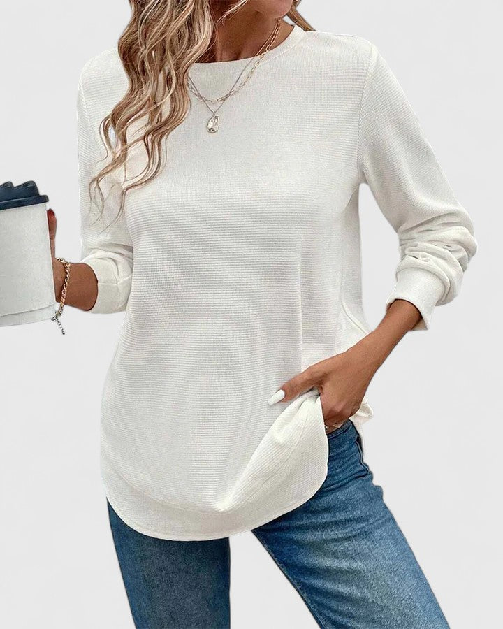 Muse and Valeur | O-Neck Long Sleeve Top