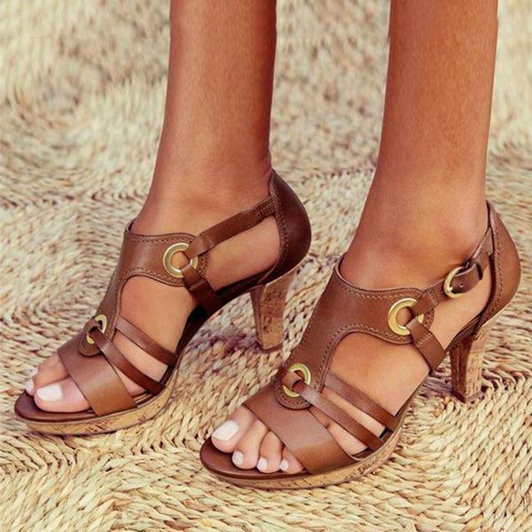 Muse & Valeur | Heeled Open Toe Sandals for Women in Summer Style