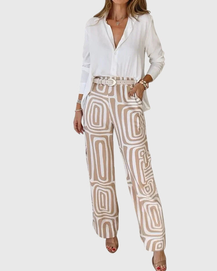 Muse and Valeur | Pants with Blouse and Belt