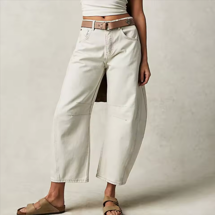 Muse & Valeur | Barrel-Leg Denim Jeans for Women