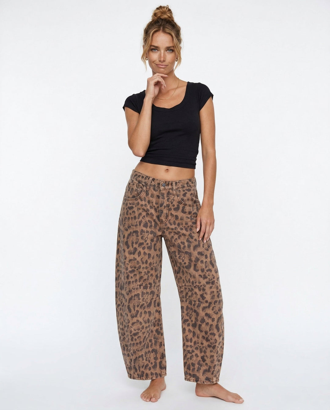 Muse & Valeur | Barrel-Leg Denim Jeans for Women