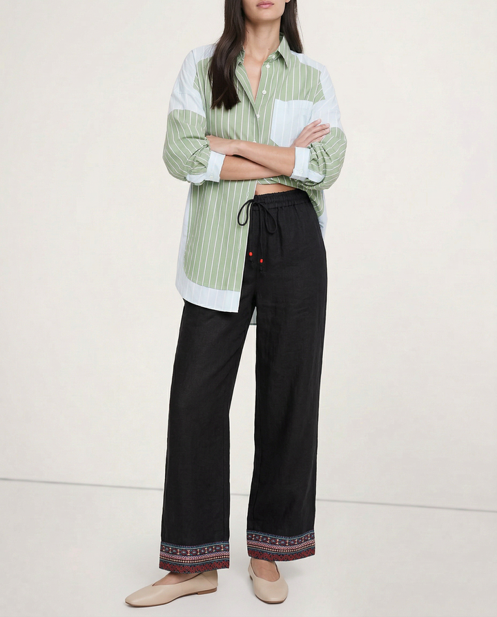 Muse & Valeur | Wide Leg Pant for Women in Natural Fabric