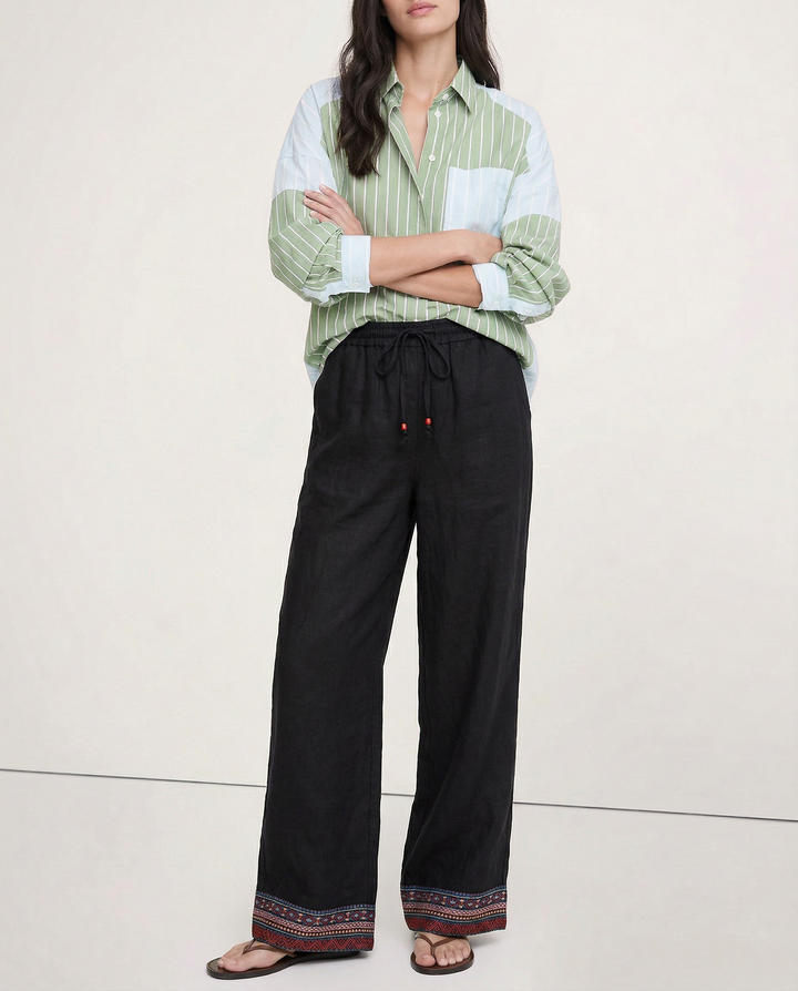 Muse & Valeur | Wide Leg Pant for Women in Natural Fabric