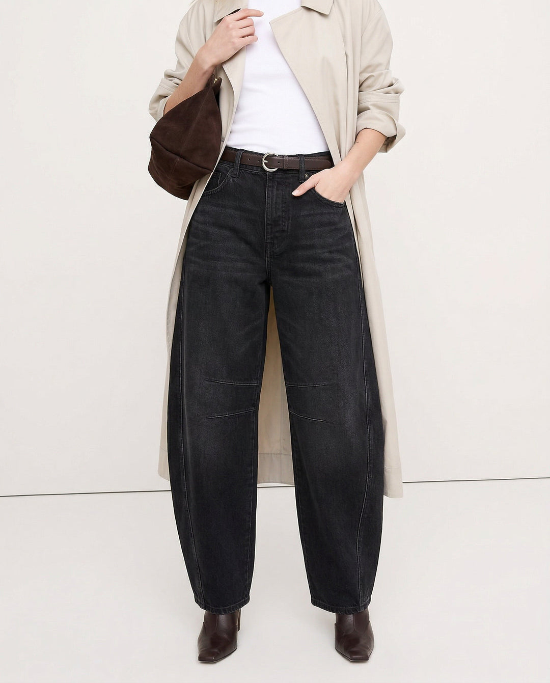 Muse & Valeur | Barrel-Leg Denim Jeans for Women