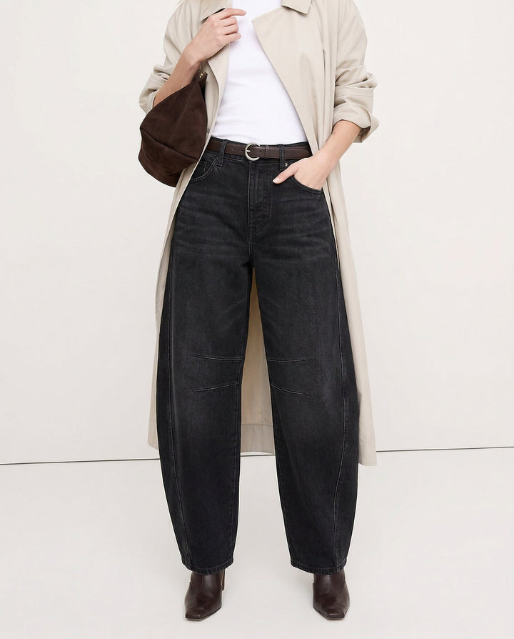 Muse & Valeur | Barrel-Leg Denim Jeans for Women