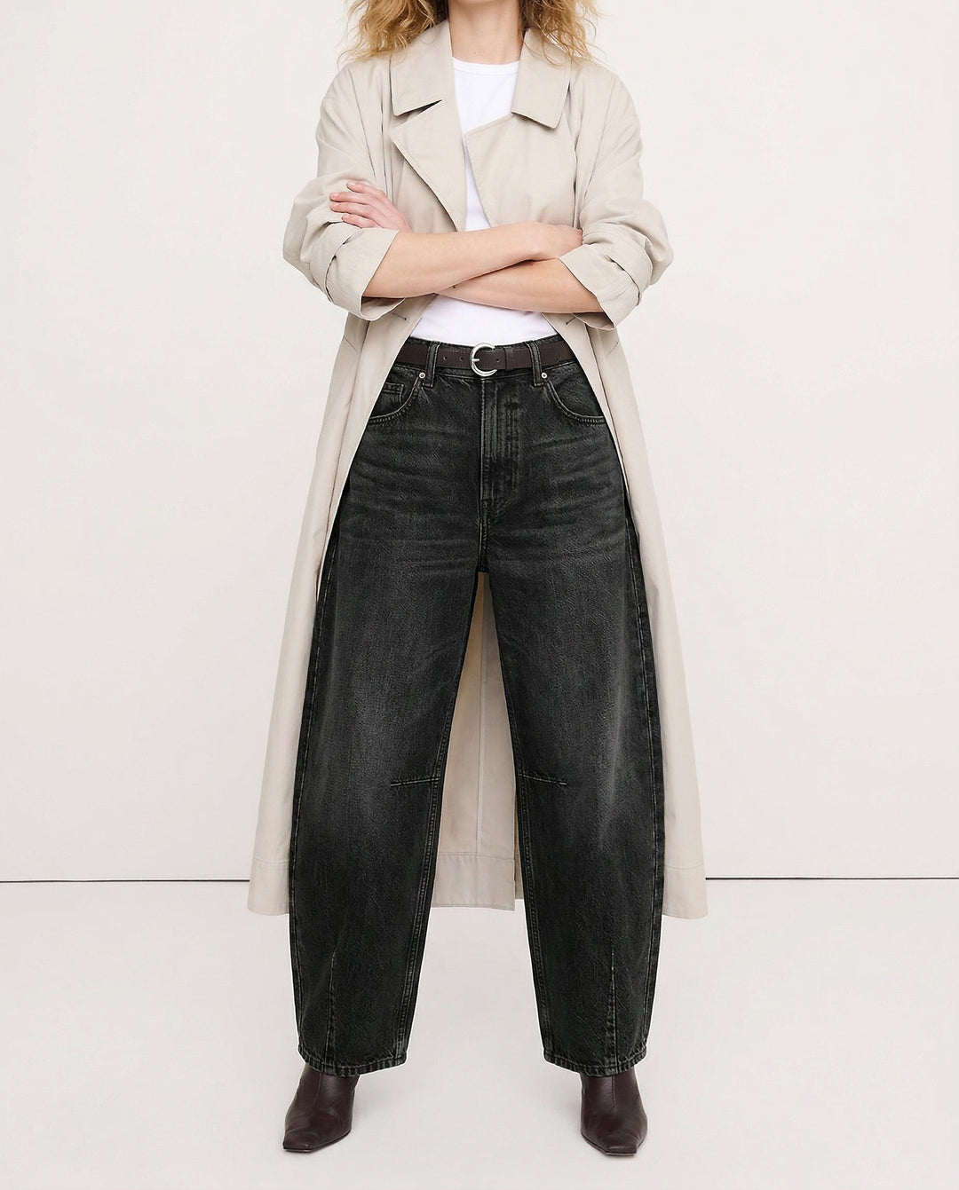 Muse & Valeur | Barrel-Leg Denim Jeans for Women