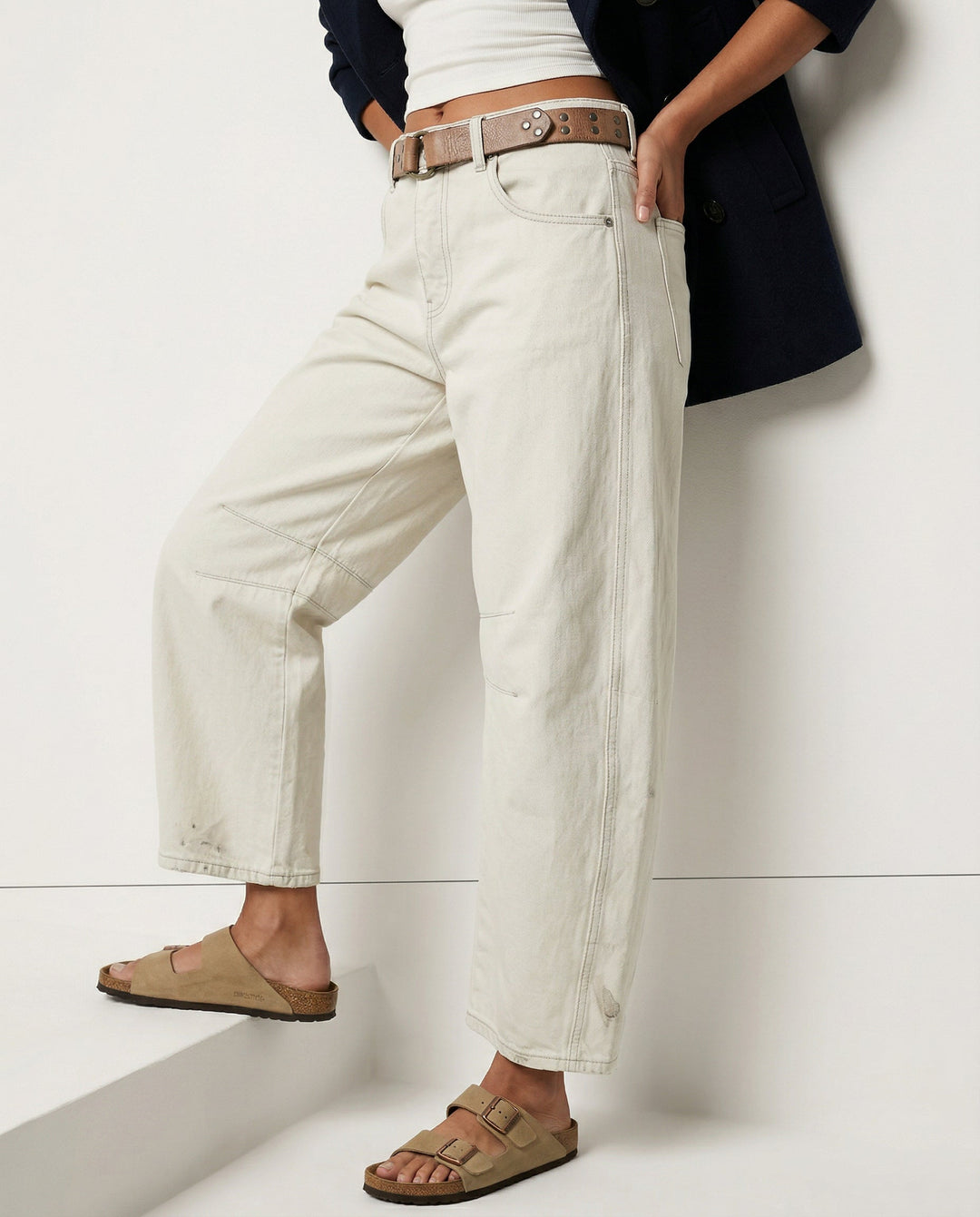 Muse & Valeur | Barrel-Leg Denim Jeans for Women