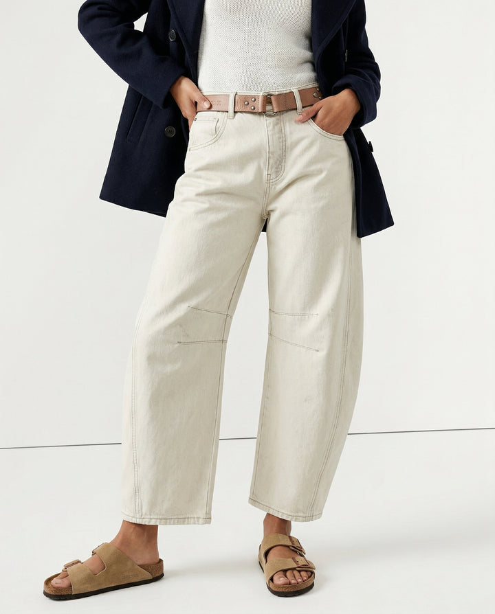 Muse & Valeur | Barrel-Leg Denim Jeans for Women