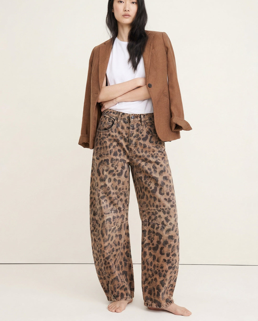 Muse & Valeur | Barrel-Leg Denim Jeans for Women