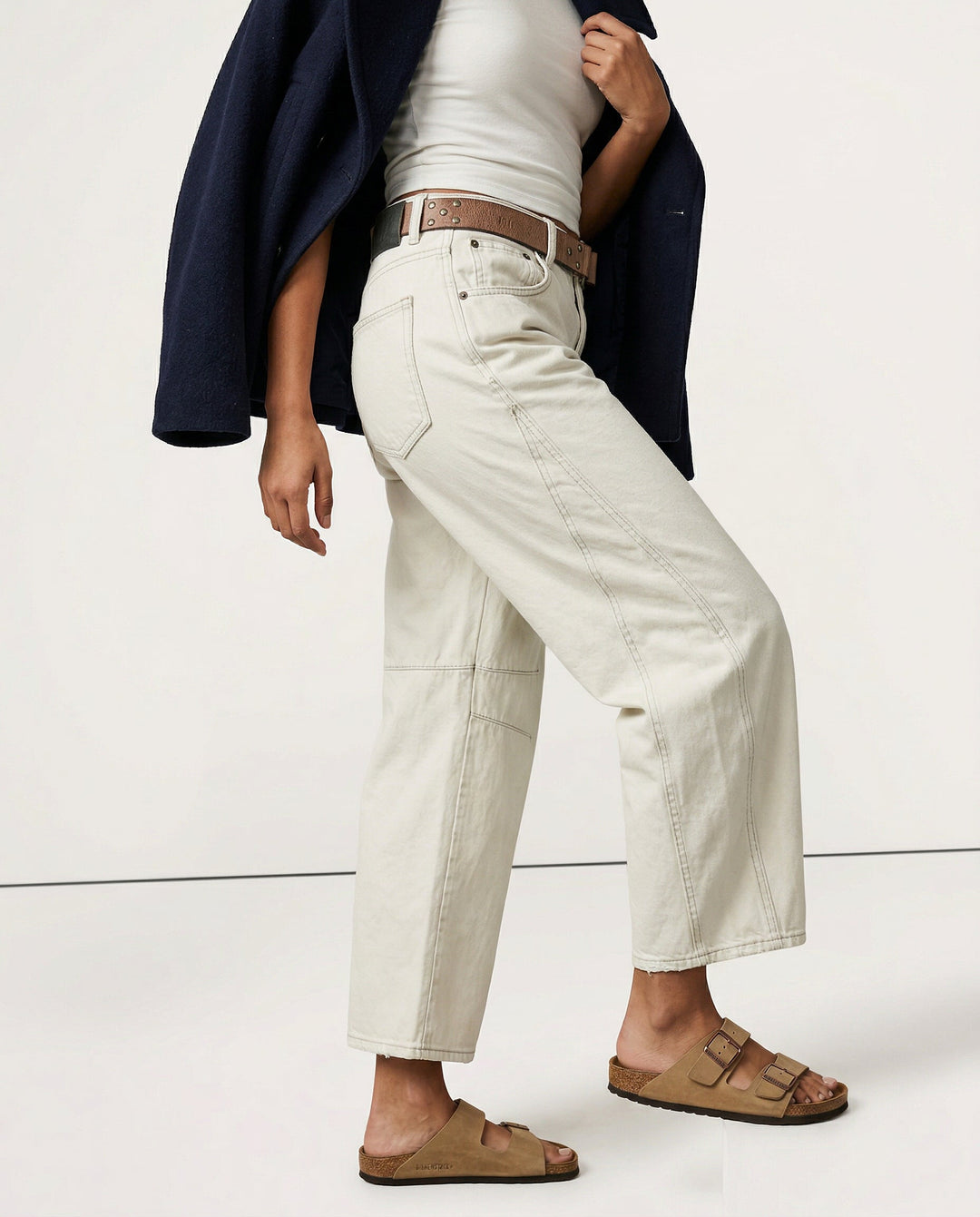 Muse & Valeur | Barrel-Leg Denim Jeans for Women