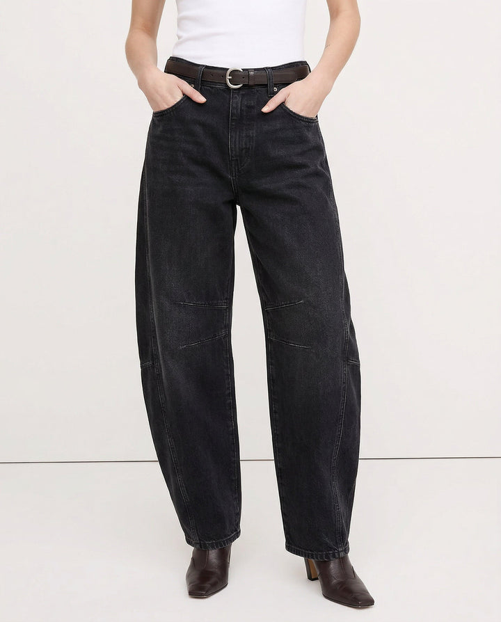 Muse & Valeur | Barrel-Leg Denim Jeans for Women
